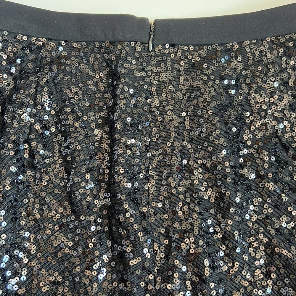 J. CREW black sequin mini skirt 2 - Picture 6 of 6